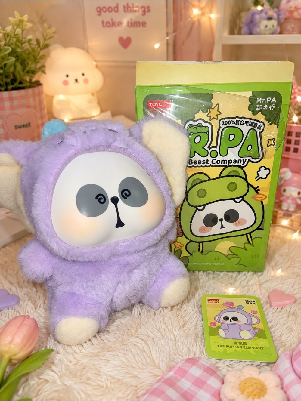 💜 ToyCity MR.PA Bubble Elephant Plush — Cute Beast Company 200% Series 🐘✨